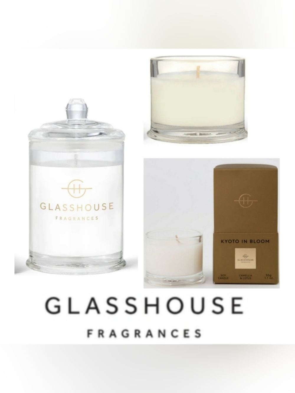 Glasshouse fragrances Candles Lot